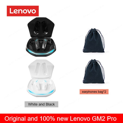 Original Lenovo GM2 Pro 5.3 Earphone Bluetooth Wireless Earbuds Low Latency Headphones HD Call Dual Mode Gaming Headset With Mic