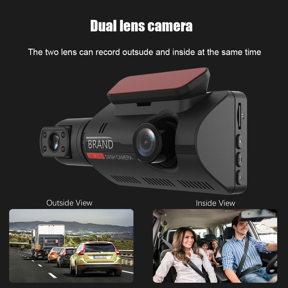 2 Lens Car dash cam HD1080P