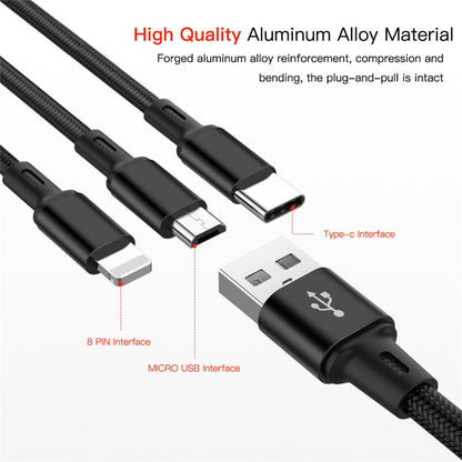 3 in 1 USB Cable For iPhone and Android